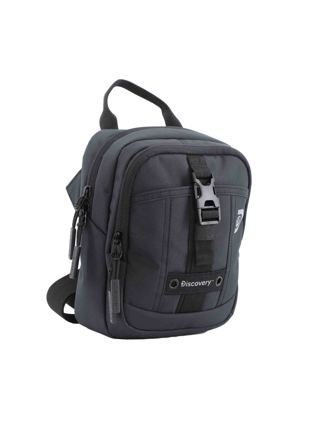 buy-discovery-discovery-shield-rpet-polyester-utility-bag-black-zipper-compartment-casual-shoulder-bag-for-men-and-women-removable-shoulder-strap-secure-rfid-pocket_qxf