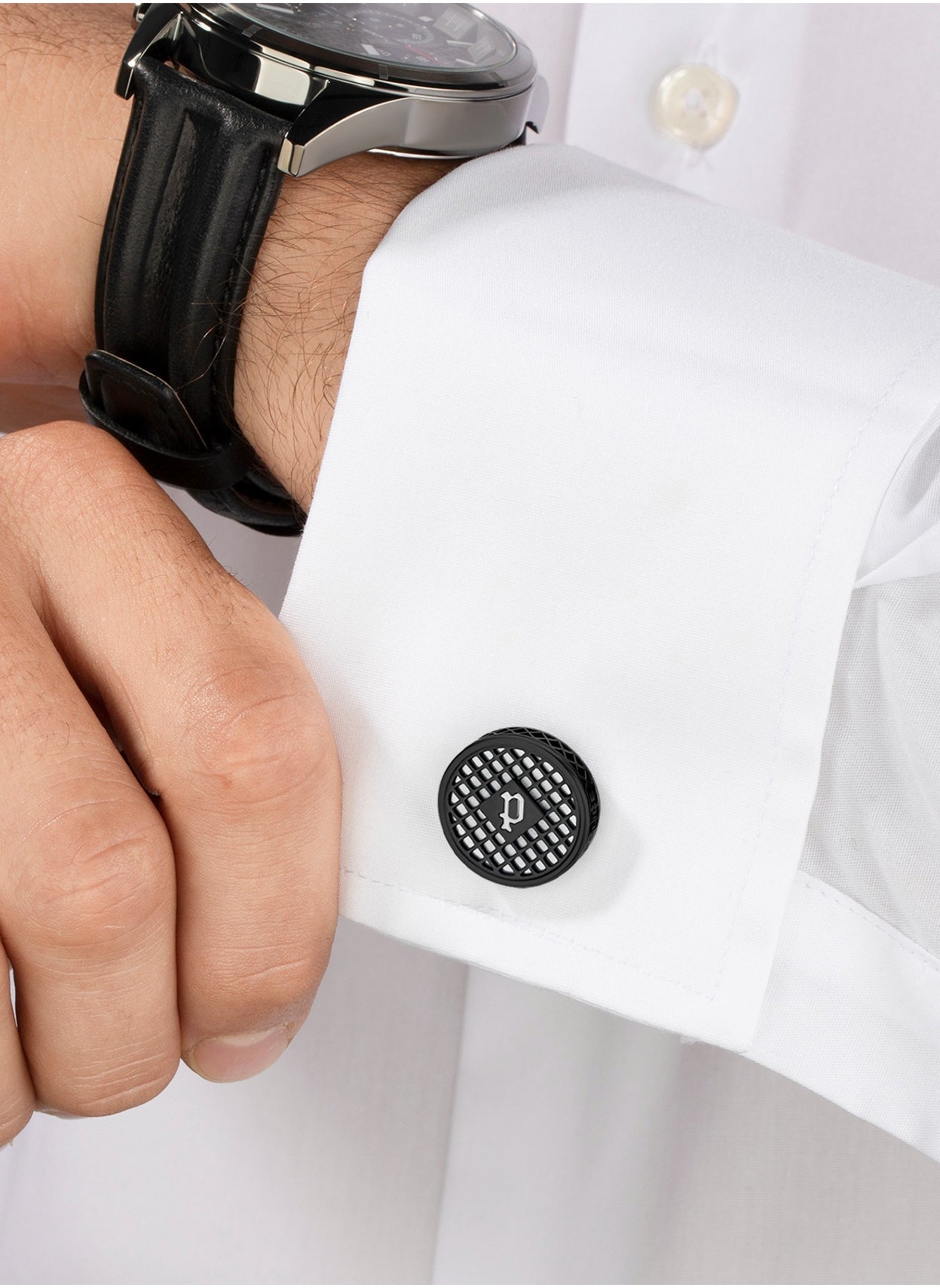 buy-cerruti-1881-paolo-grey-and-black-stainless-steel-luxury-cufflinks-for-men_fjq