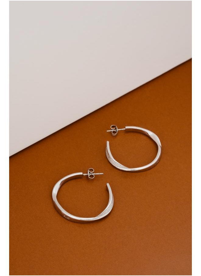 buy-karen-millen-textured-twist-hoop-earring_y4o