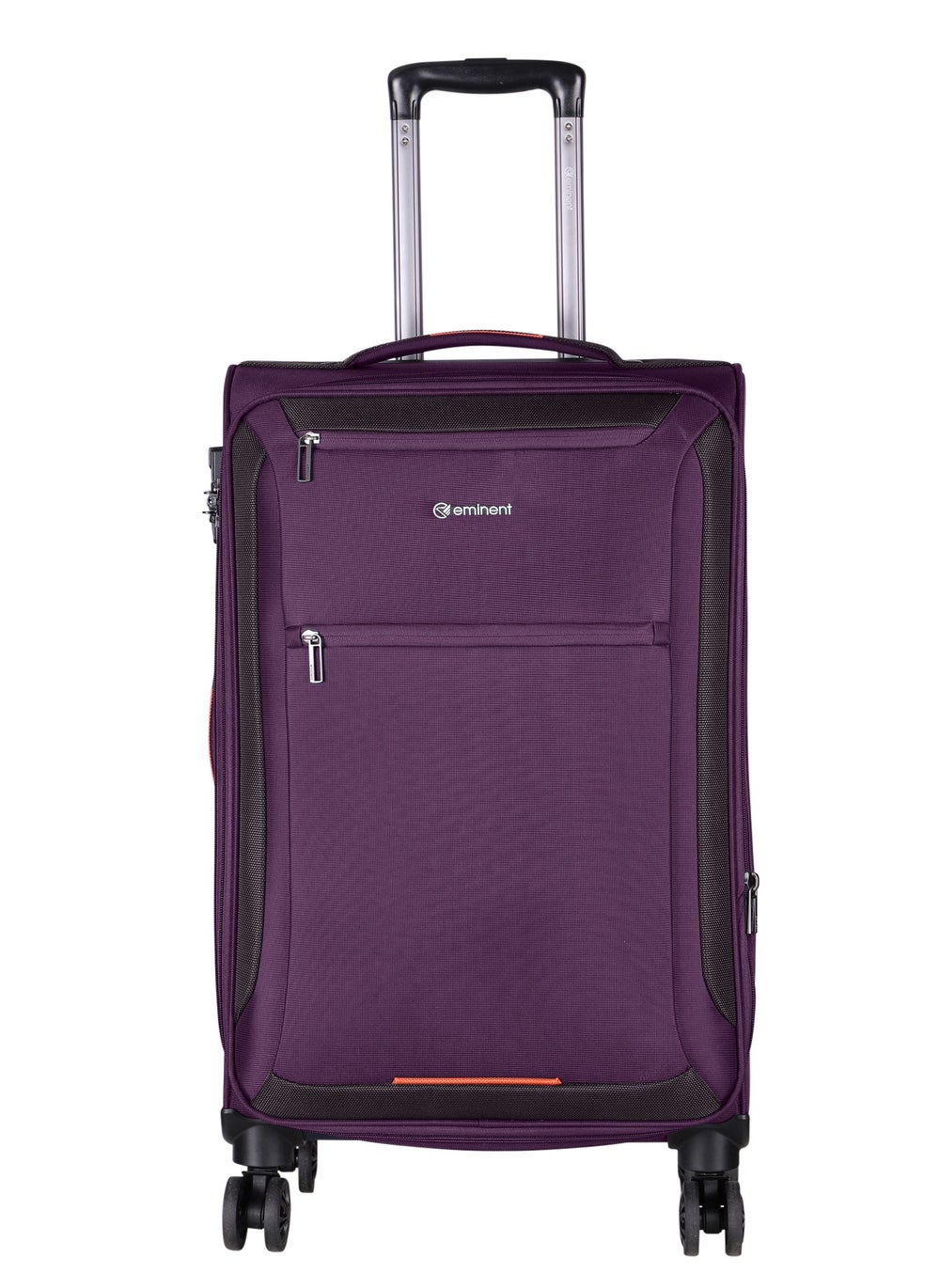 buy-eminent-unisex-soft-travel-bag-large-luggage-trolley-polyester-lightweight-expandable-4-double-spinner-wheeled-suitcase-with-3-digit-tsa-lock-e751-purple_hnh