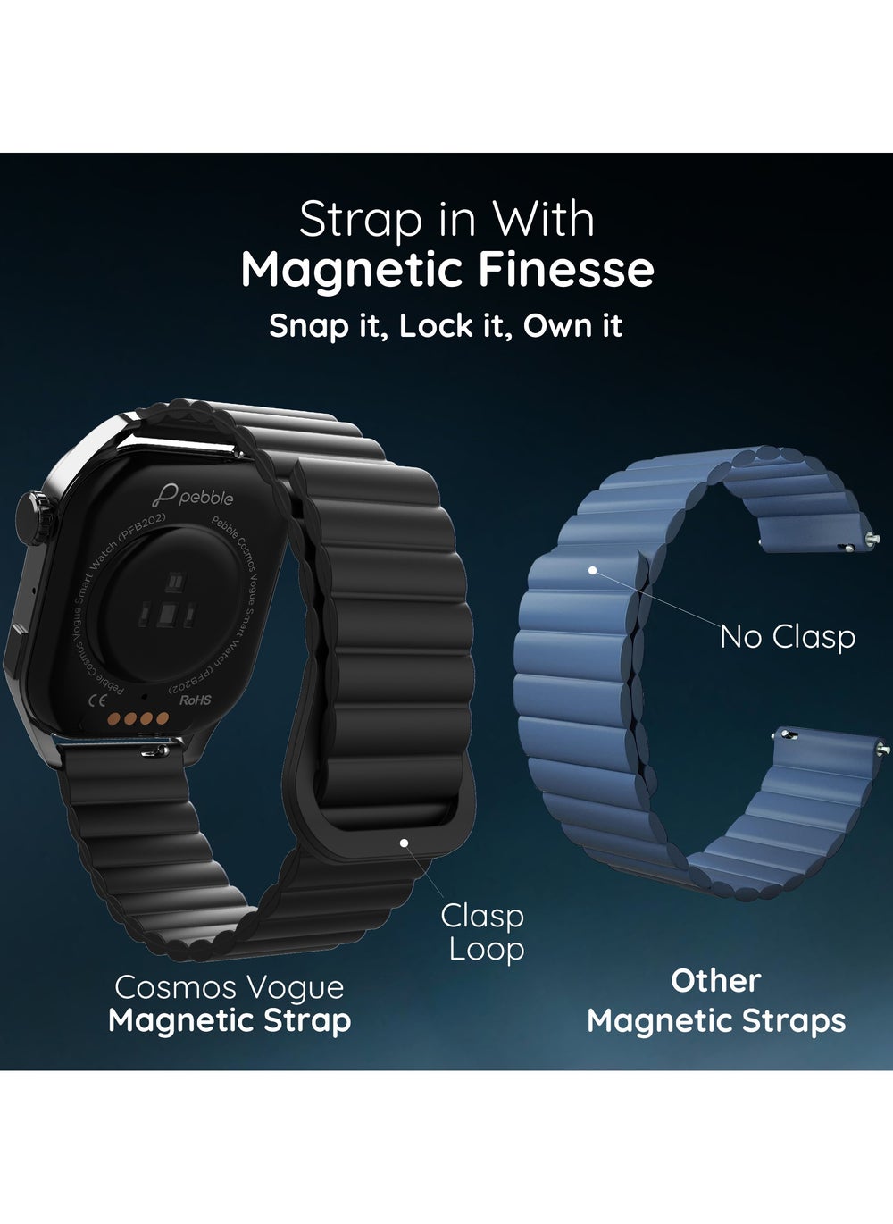 buy-pebble-cosmos-vogue-1-96-amoled-smartwatch-rectangular-metal-dial-bt-calling-multiple-sports-mode-heart-rate-monitor-ip67-water-resistant-ai-voice-assistance-alarm-notification-jet-black_ikp