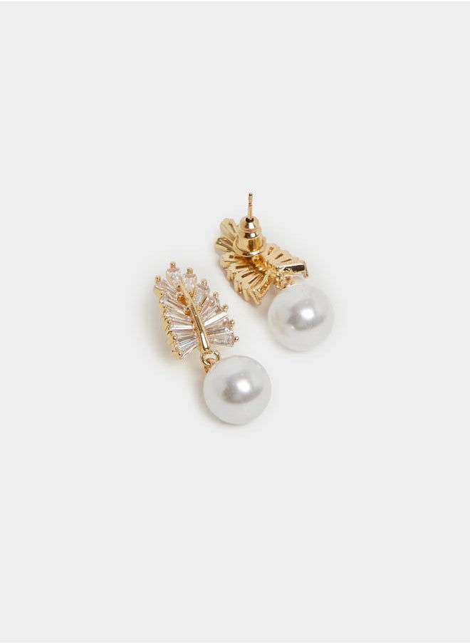 buy-styli-styli-faux-pearl-drop-leaf-dangle-earrings_3kl