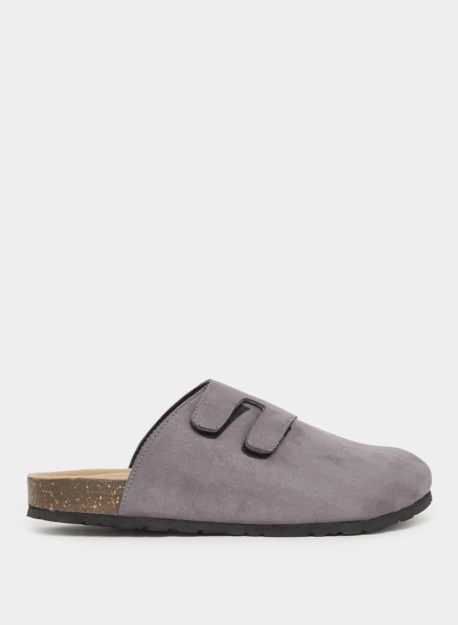 buy-styli-styli-plain-velcro-detail-faux-suede-clog-sandals_7om