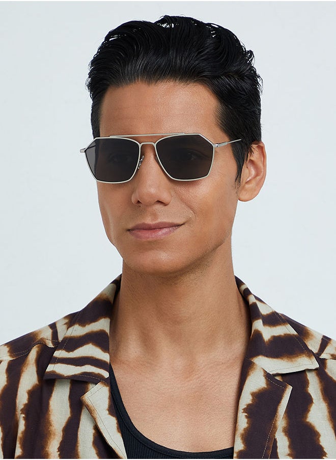 buy-30sundays-30sundays-figaro-men-sunglasses-aviator-sunglasses-uv-protection-uv400-silver-gray_36w