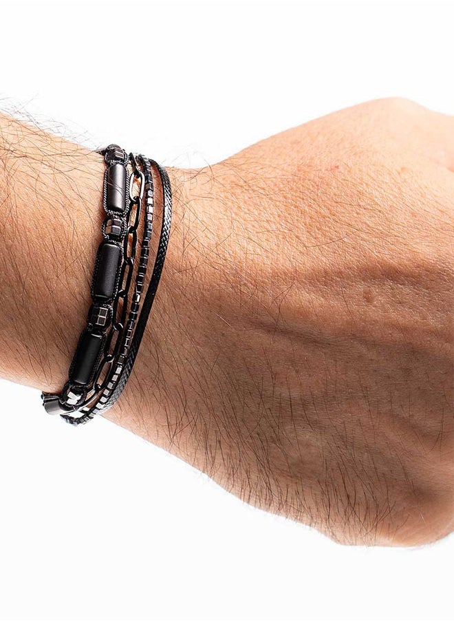 buy-chrysostomos-handmade-adjustable-beaded-multi-line-bracelet-with-black-matte-tube-grommet-hematite-nut-cords-and-chain_jly