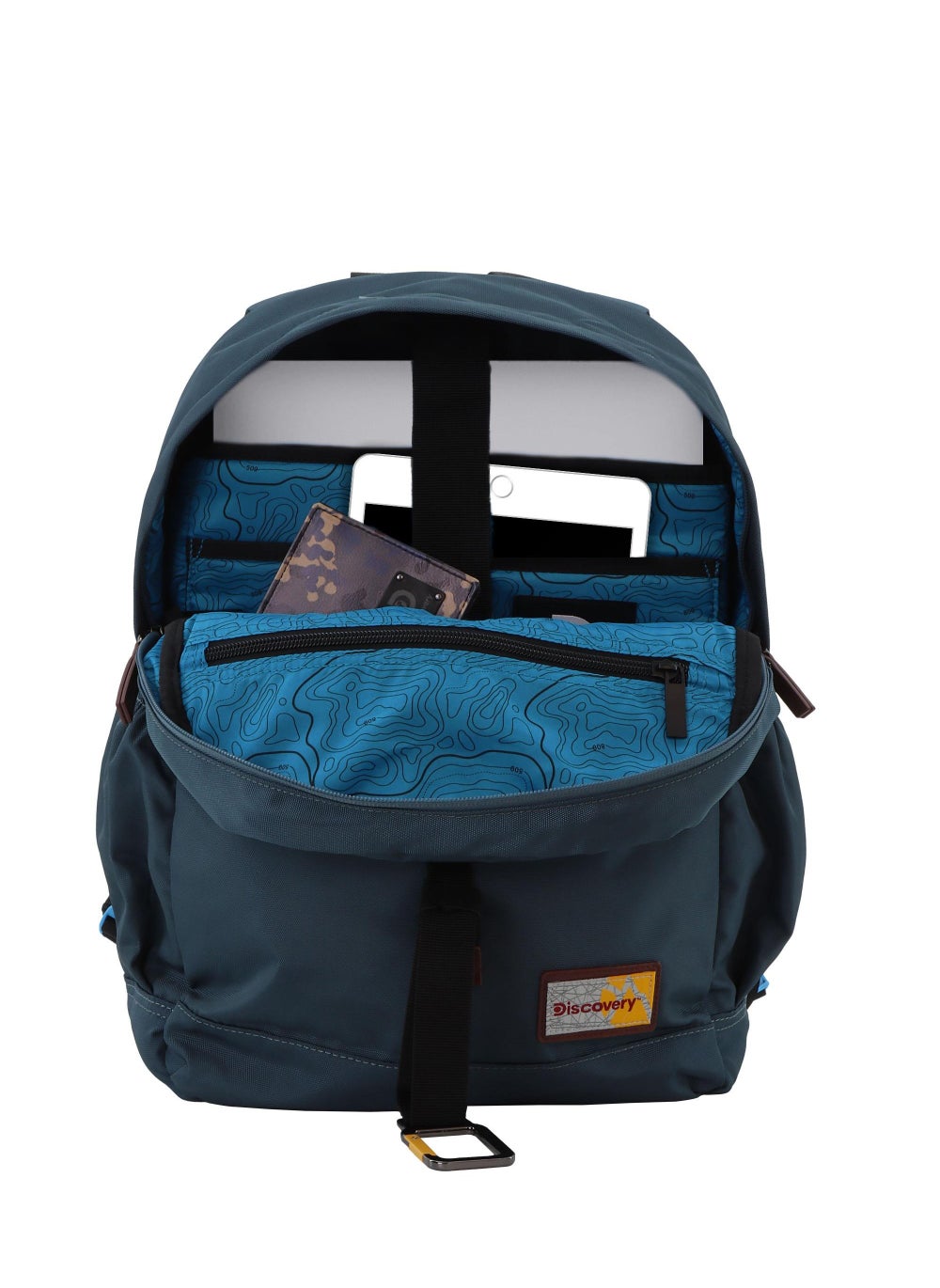 buy-discovery-discovery-icon-backpack-16-2l-steel-blue-durable-lightweight-multi-compartment-travel-bag-padded-laptop-tablet-pocket-rfid-adjustable-strap-with-luggage-fix-strap-men-women-school-outdoor_fvw