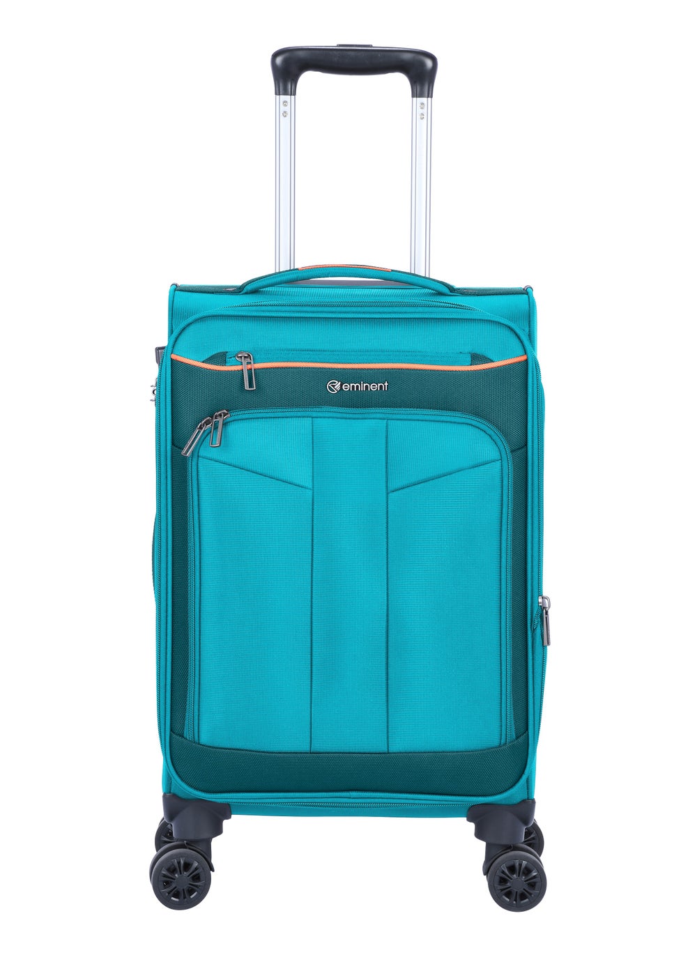 buy-eminent-unisex-soft-travel-bag-cabin-luggage-trolley-polyester-lightweight-expandable-4-double-spinner-wheeled-suitcase-with-3-digit-tsa-lock-e788-green_qz3