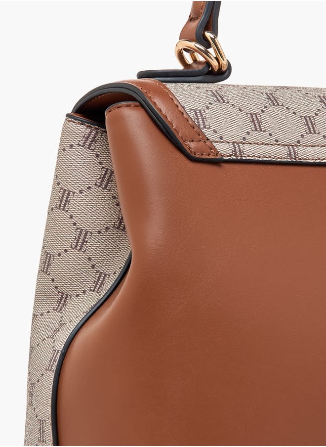 buy-elle-women-monogram-print-satchel-bag-with-top-handle-and-detachable-strap_vxq