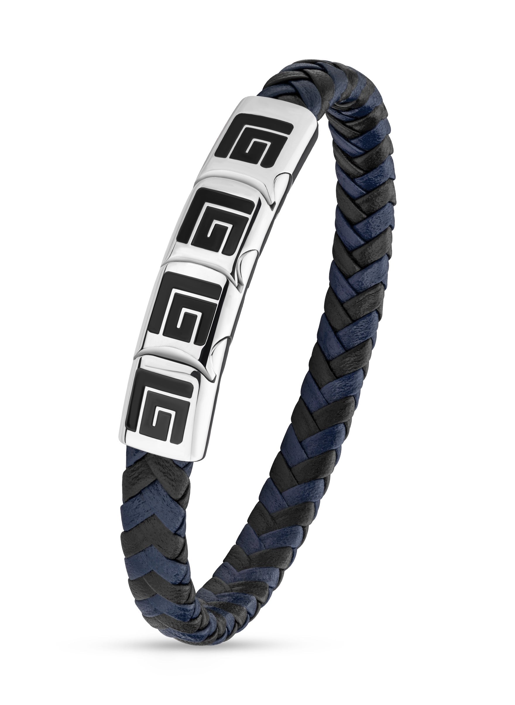 buy-guy-laroche-adam-black-and-blue-braided-bracelet_y6l