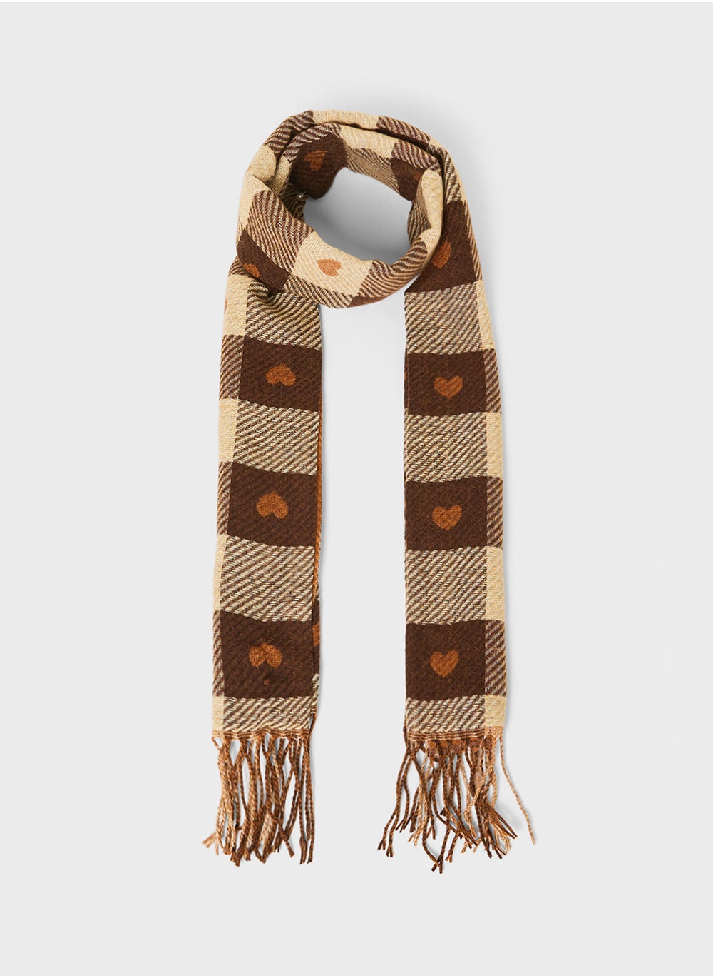 buy-ginger-light-weight-check-pattern-heart-winter-scarf_acc