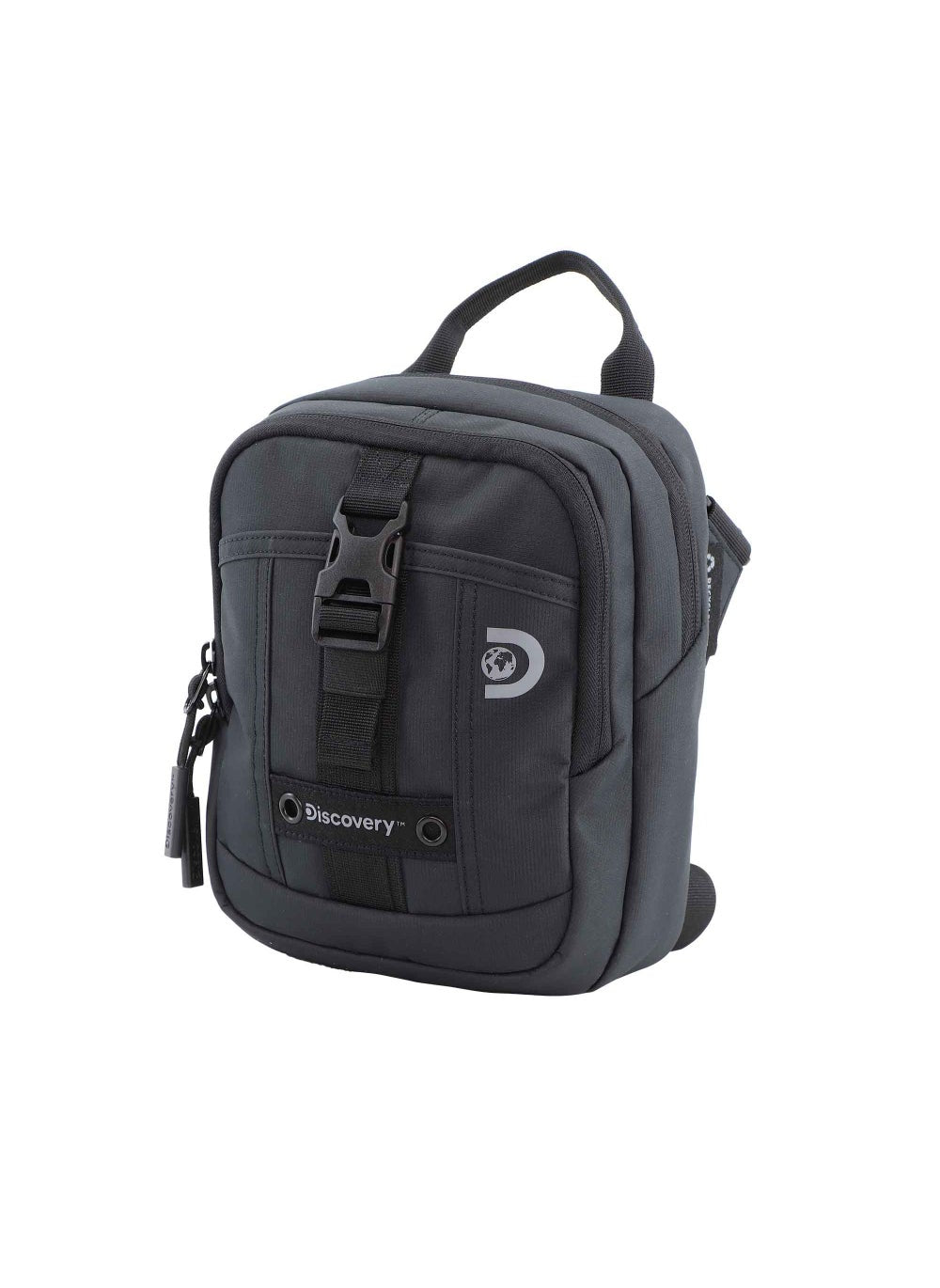 buy-discovery-discovery-shield-rpet-polyester-utility-bag-black-zipper-compartment-casual-shoulder-bag-for-men-and-women-removable-shoulder-strap-secure-rfid-pocket_jj9