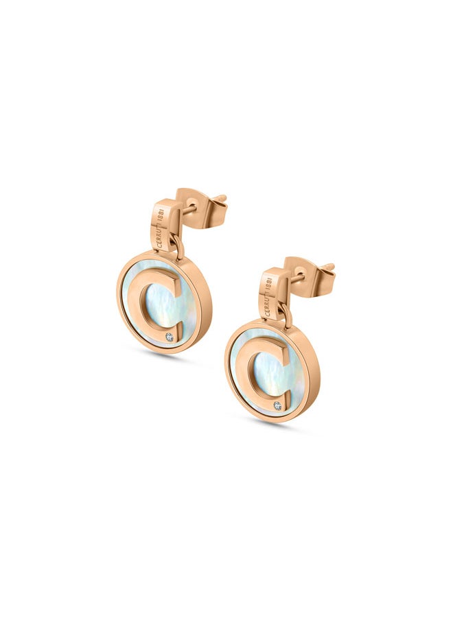 buy-cerruti-1881-circulo-rose-gold-with-mother-of-pearl-and-crystals-earrings-for-women_g4t