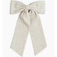 Elegant Linen-Vicose Blend Bow Clip | Lightweight Chic