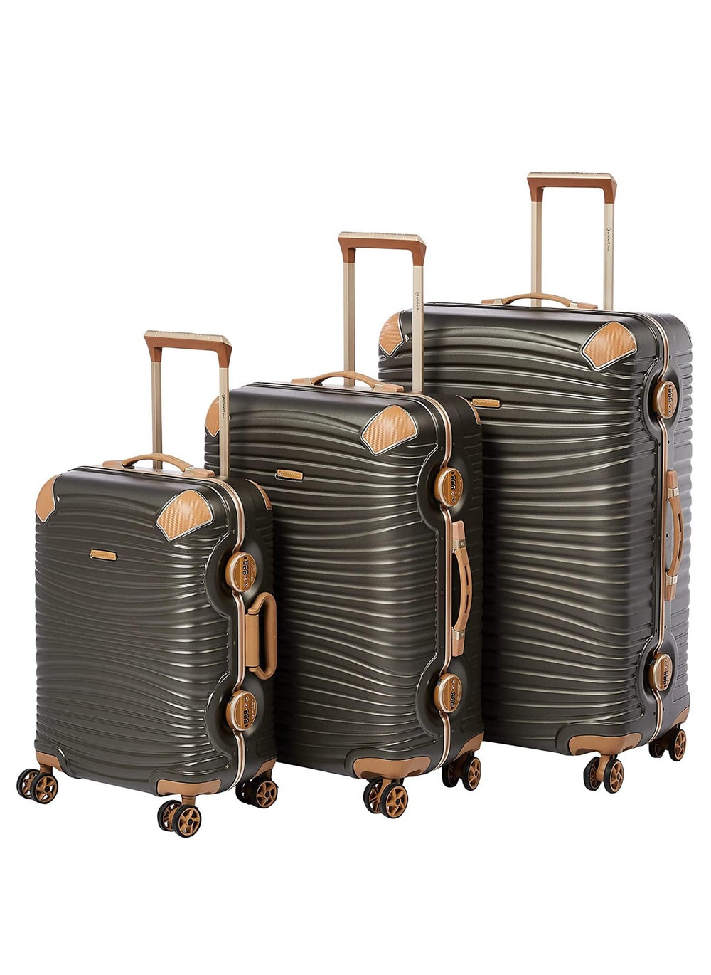 buy-eminent-hard-case-travel-bags-makrolon-polycarbonate-gold-jetstream-aluminum-frame-luggage-zipper-less-suitcase-extra-corner-protection-double-tsa-lock-e9r1-set-of-3-dark-olive_0bk