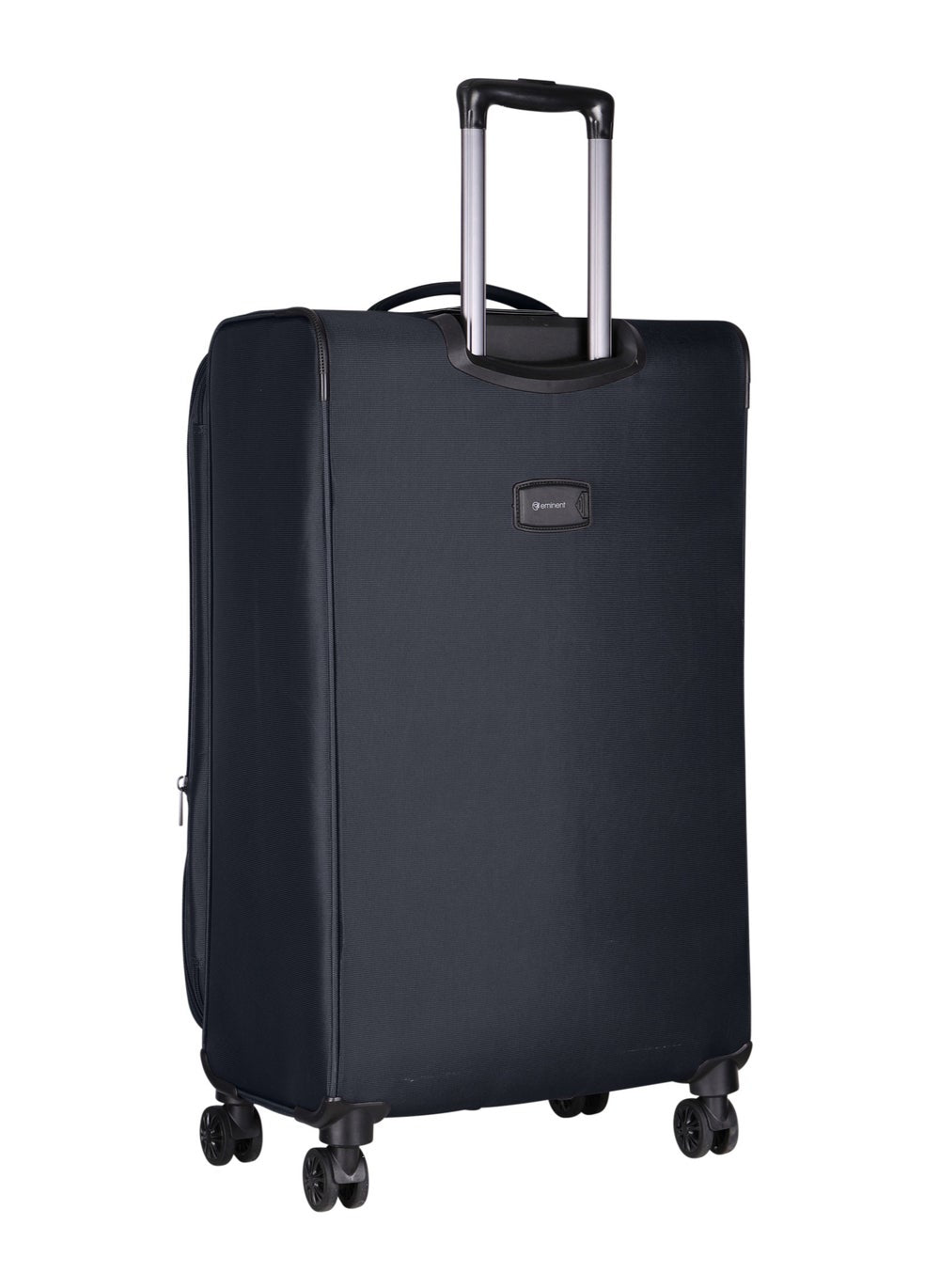buy-eminent-expandable-luggage-trolley-bag-soft-suitcase-for-unisex-travel-polyester-shell-lightweight-with-tsa-lock-double-spinner-wheels-e777sz-medium-checked-24-inch-black_s6c