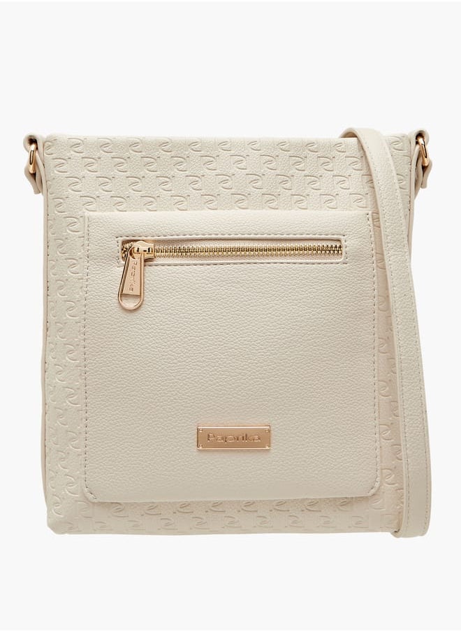 buy-paprika-women-s-monogram-embossed-crossbody-bag-with-adjustable-strap_zv3