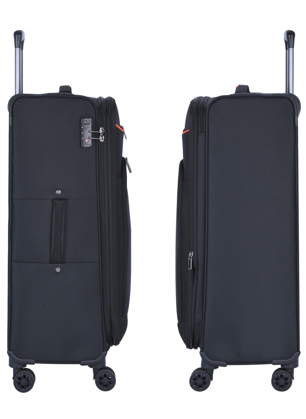 buy-eminent-expandable-luggage-trolley-bag-soft-suitcase-for-unisex-travel-polyester-shell-lightweight-with-tsa-lock-double-spinner-wheels-e777sz-large-checked-28-inch-black_io6