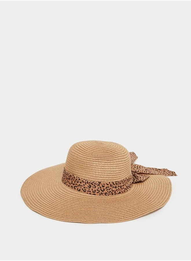 buy-styli-styli-animal-print-ribbon-detail-straw-panama-hat_3l2