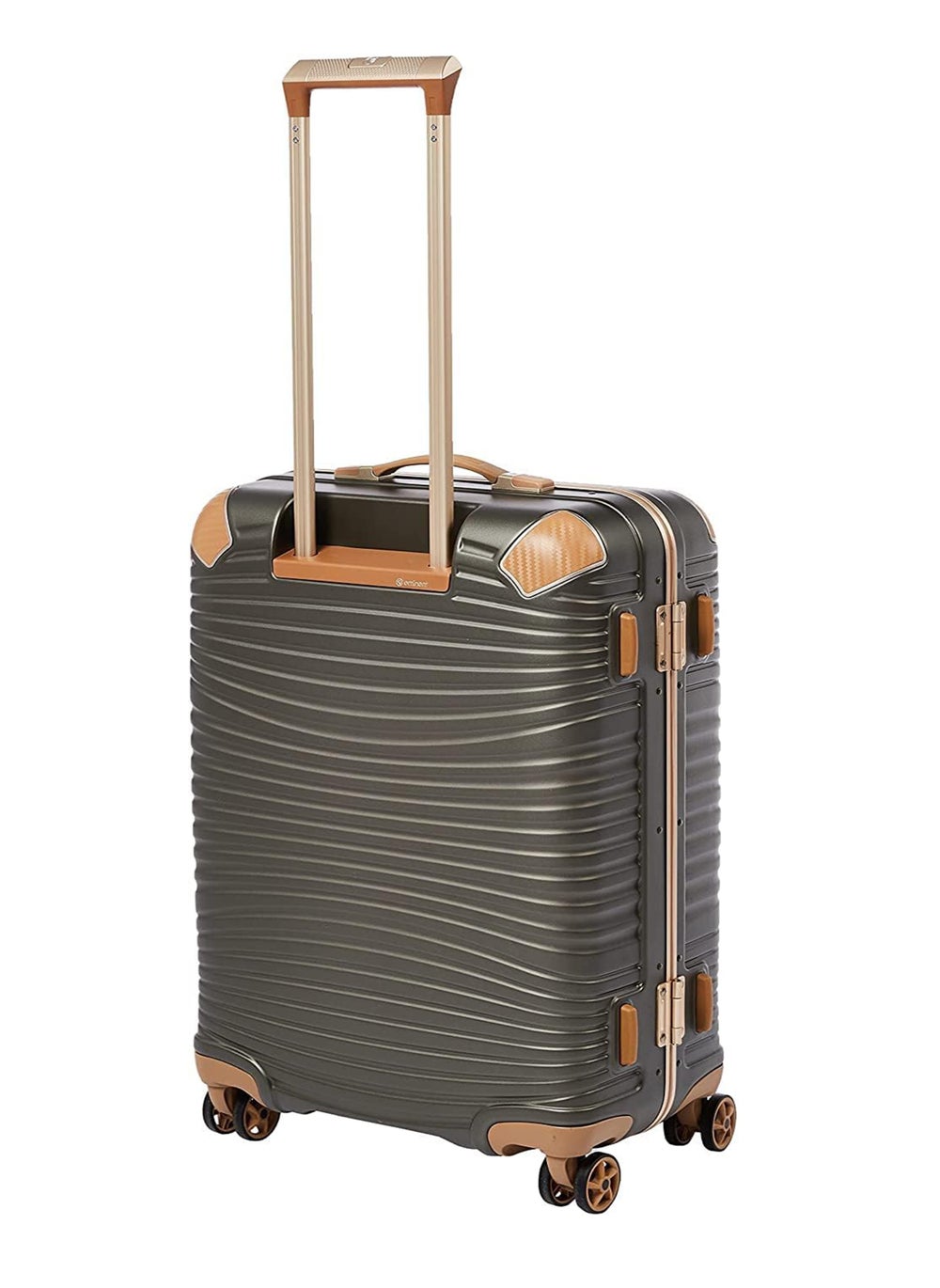 buy-eminent-hard-case-travel-bags-makrolon-polycarbonate-gold-jetstream-aluminum-frame-luggage-zipper-less-suitcase-extra-corner-protection-double-tsa-lock-e9r1-carry-on-20-inch-dark-olive_wvy