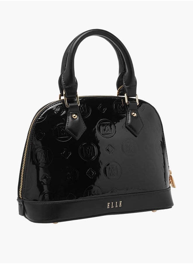buy-elle-women-monogram-embossed-tote-bag-with-top-handles-and-detachable-strap_z31