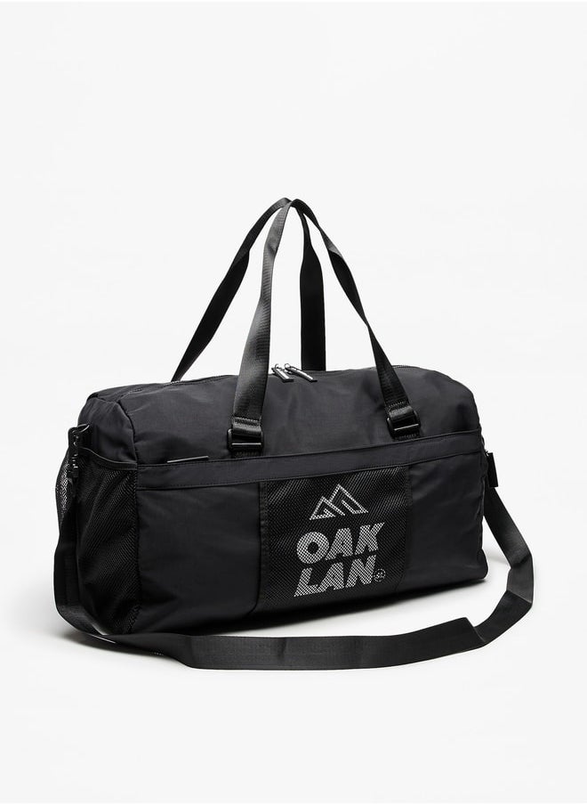 buy-oaklan-by-shoexpress-logo-print-duffel-bag-with-adjustable-strap-and-zip-closure_zi0