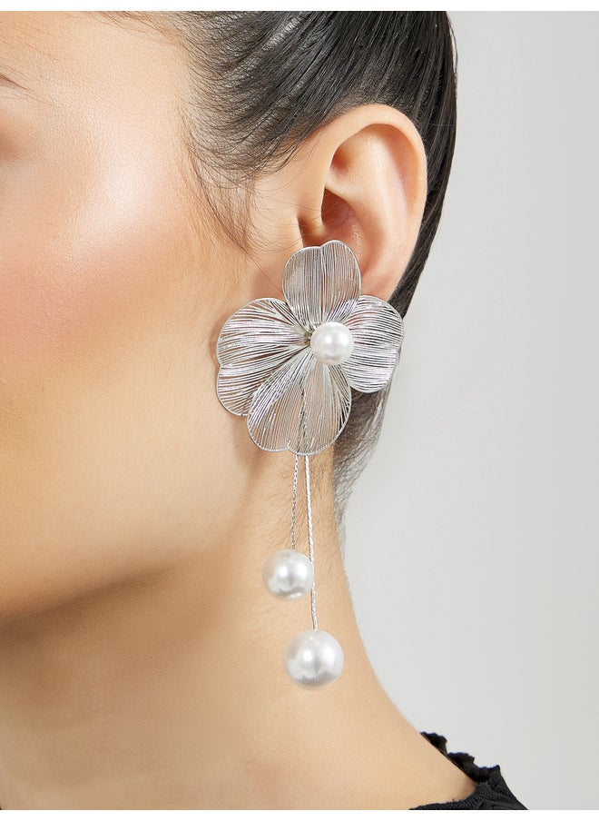 buy-styli-styli-pearl-drop-flower-dangle-earrings_t6c