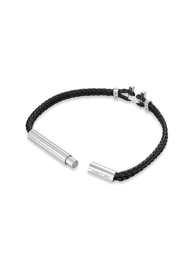 buy-cerruti-1881-ferrucio-silver-and-black-leather-bracelet-for-men_t6v