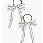 Elegant 2-Pack Bow-Detail Hair Elastics for Stylish Holds