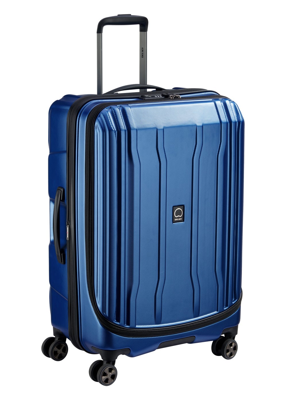 buy-delsey-paris-cruise-70cm-hardside-4-double-wheel-check-in-luggage-trolley-blue_mzg