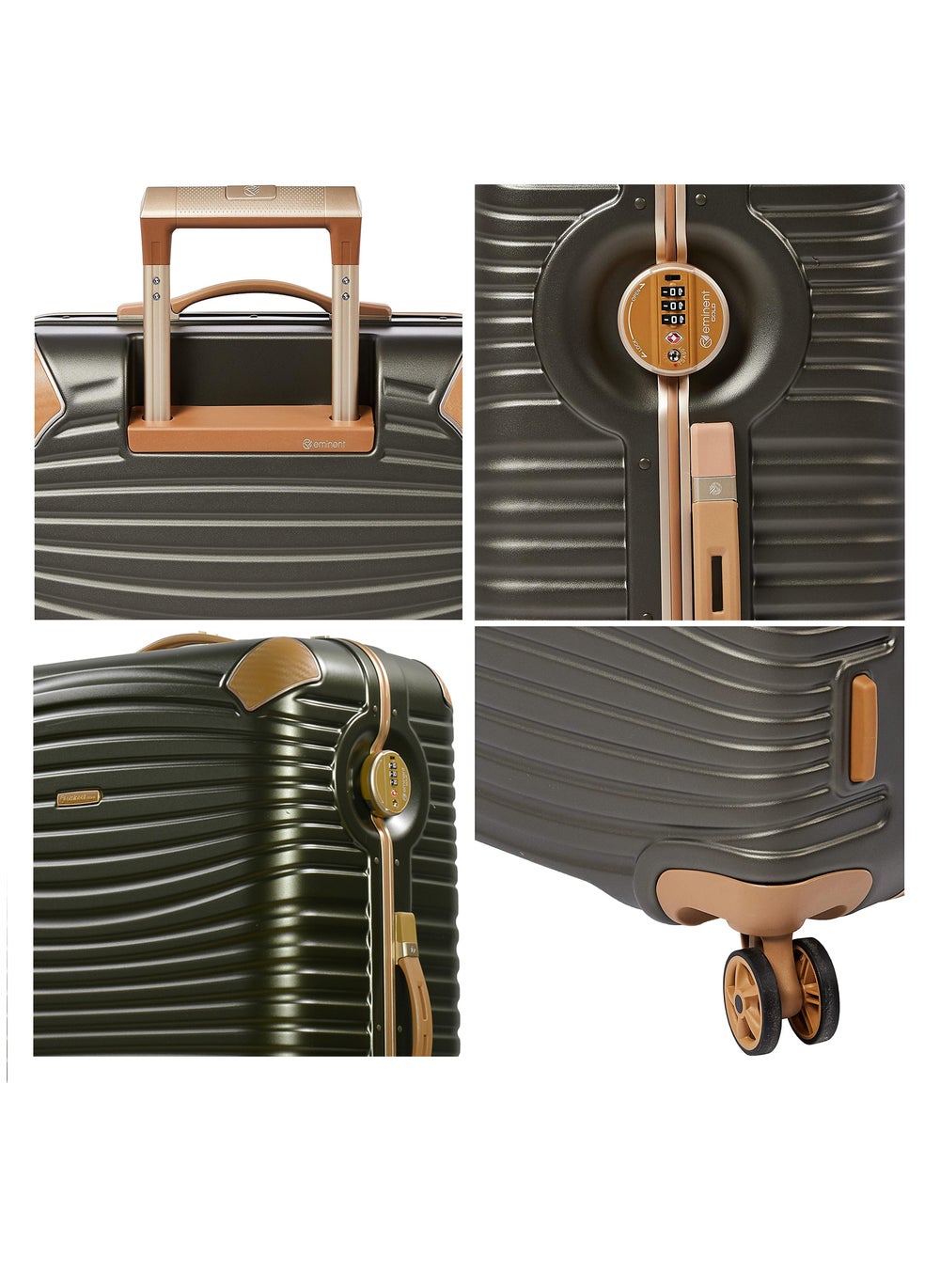 buy-eminent-hard-case-travel-bags-makrolon-polycarbonate-gold-jetstream-aluminum-frame-luggage-zipper-less-suitcase-extra-corner-protection-double-tsa-lock-e9r1-set-of-3-dark-olive_yr2