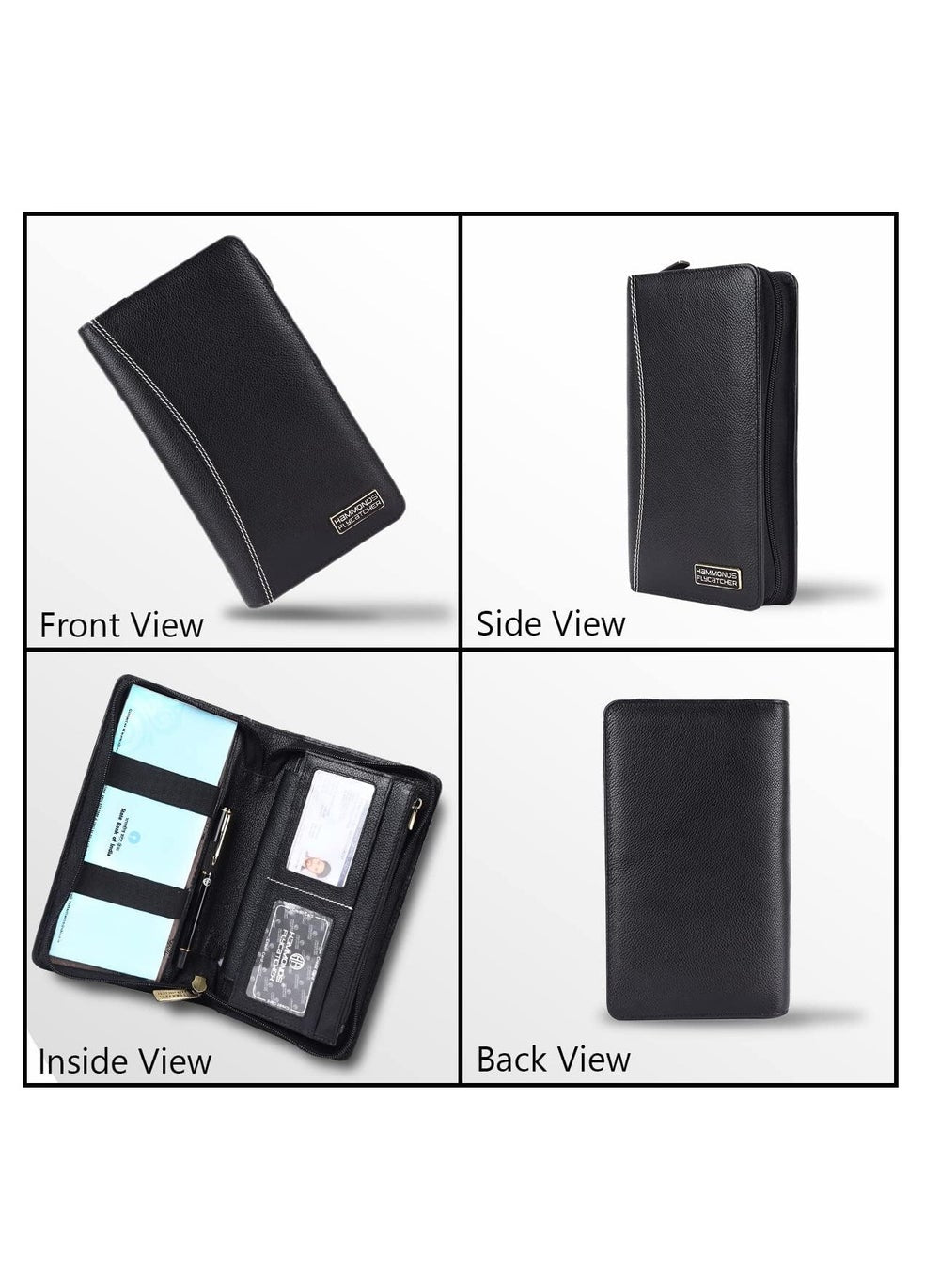 buy-hammonds-flycatcher-passport-cover-passport-holder-for-men-and-women-leather-travel-accessories-document-organizer-with-rfid-protection-black-multiple-cards-passport-holder-for-trips_keh