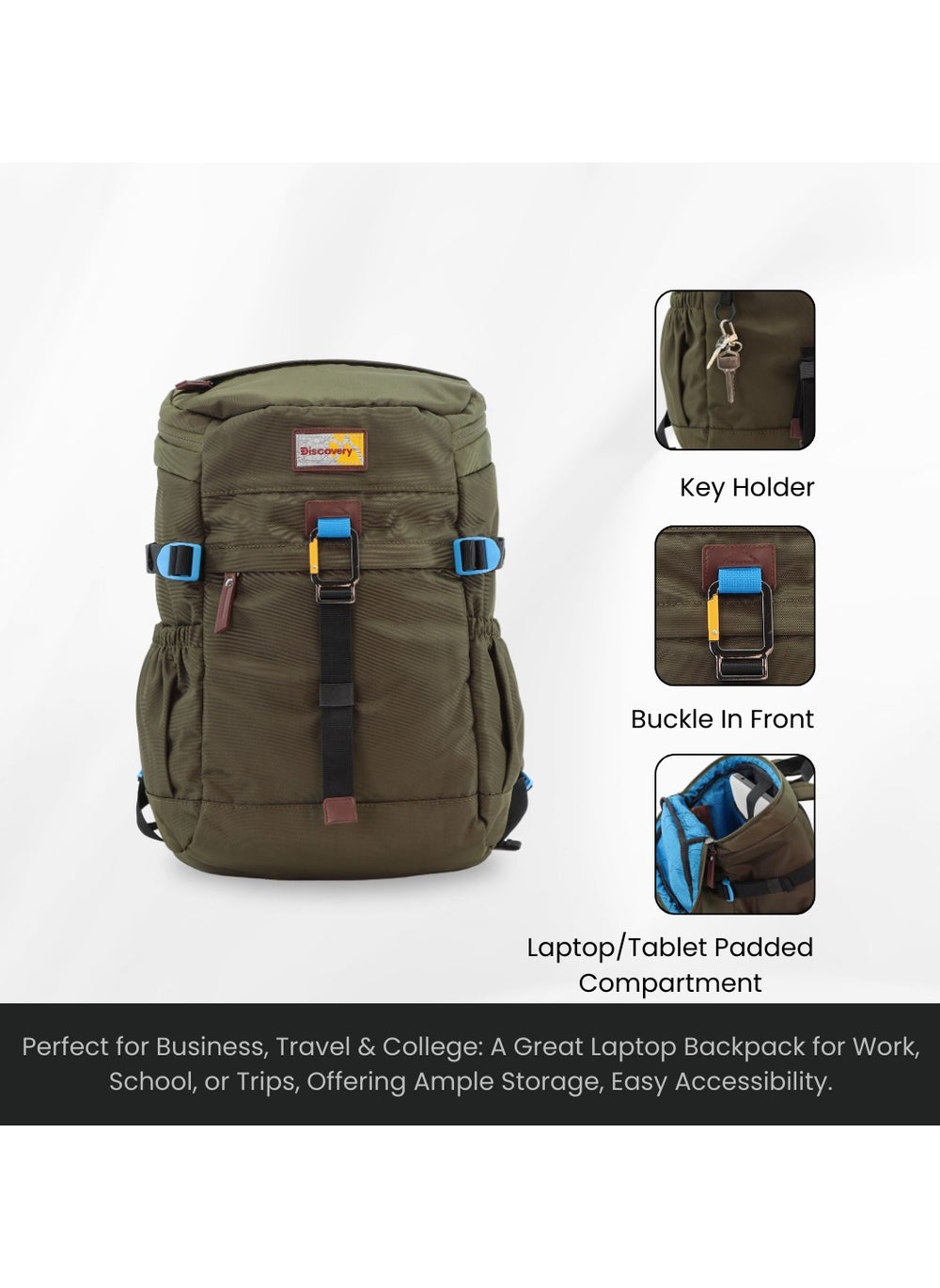 buy-discovery-discovery-icon-25-l-backpack-khaki-padded-laptop-backpack-durable-water-resistent-backpack-hiking-outdoor-travel-backpack-for-men-and-women_d7j