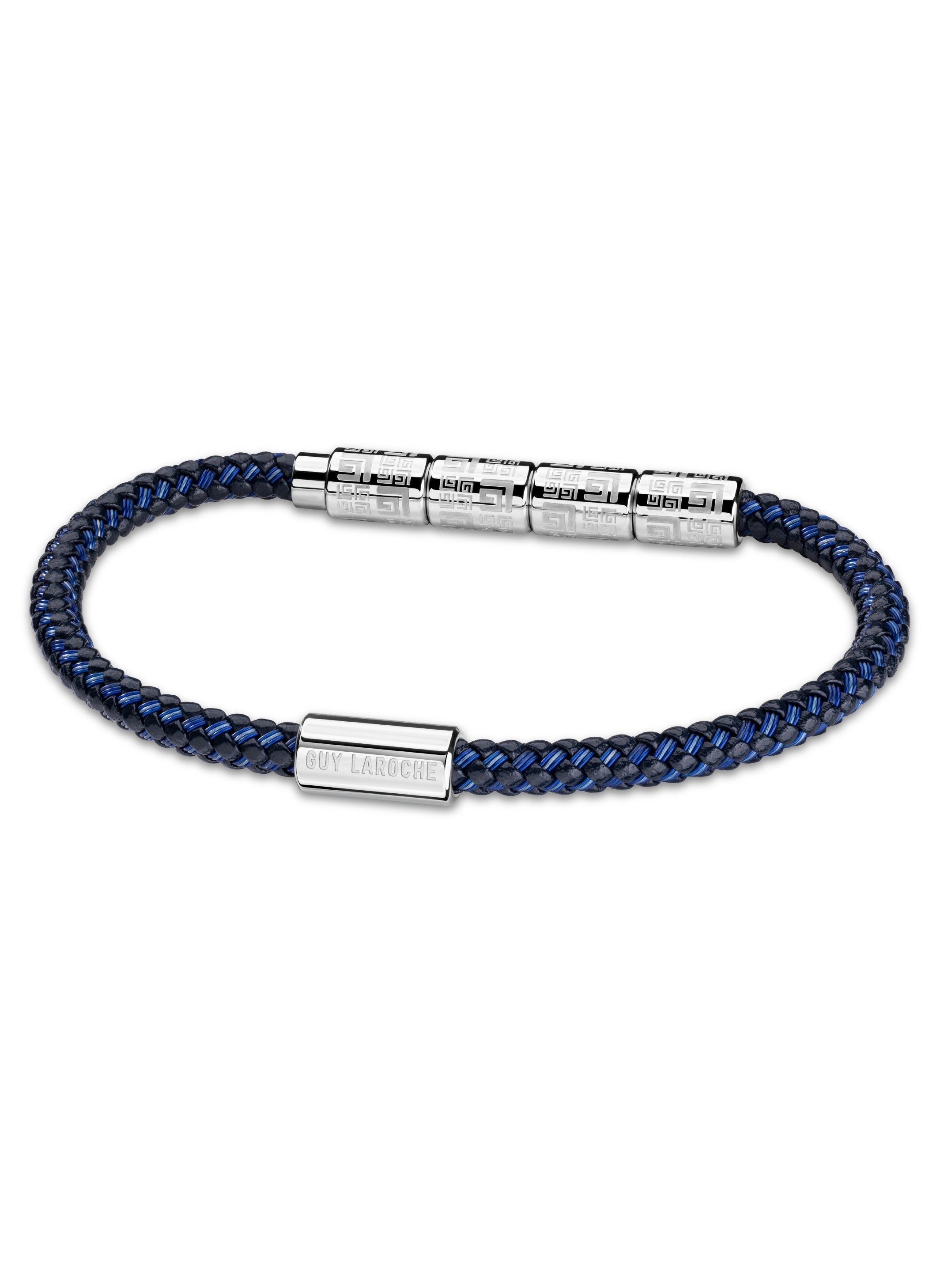 buy-guy-laroche-pierre-blue-cord-bracelet-for-men_vn7
