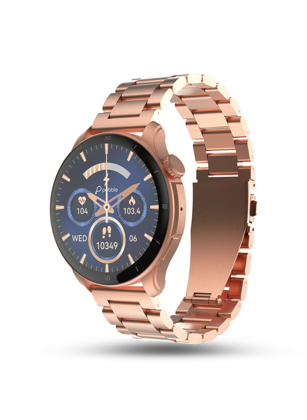 buy-pebble-cosmos-vault-1-43-bright-hd-display-smartwatch-for-men-women-bluetooth-calling-blood-oxygen-heart-rate-monitoring-multi-sports-mode-step-pedometer-multiple-watch-faces-rose-gold_bzd