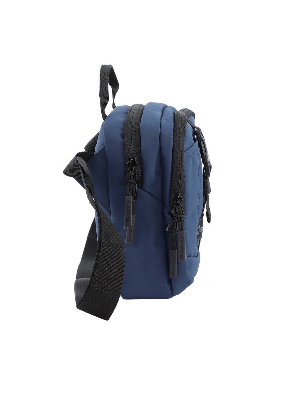 buy-discovery-discovery-shield-rpet-polyester-utility-bag-blue-zipper-compartment-casual-shoulder-bag-for-men-and-women-removable-shoulder-strap-secure-rfid-pocket_8uw