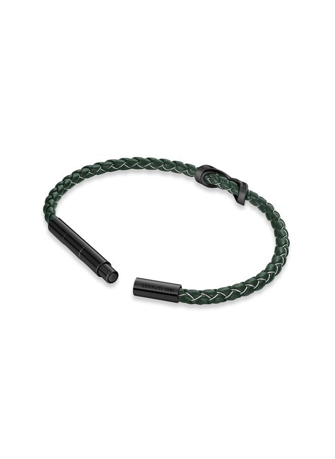 buy-cerruti-1881-franco-black-and-green-leather-bracelet_883