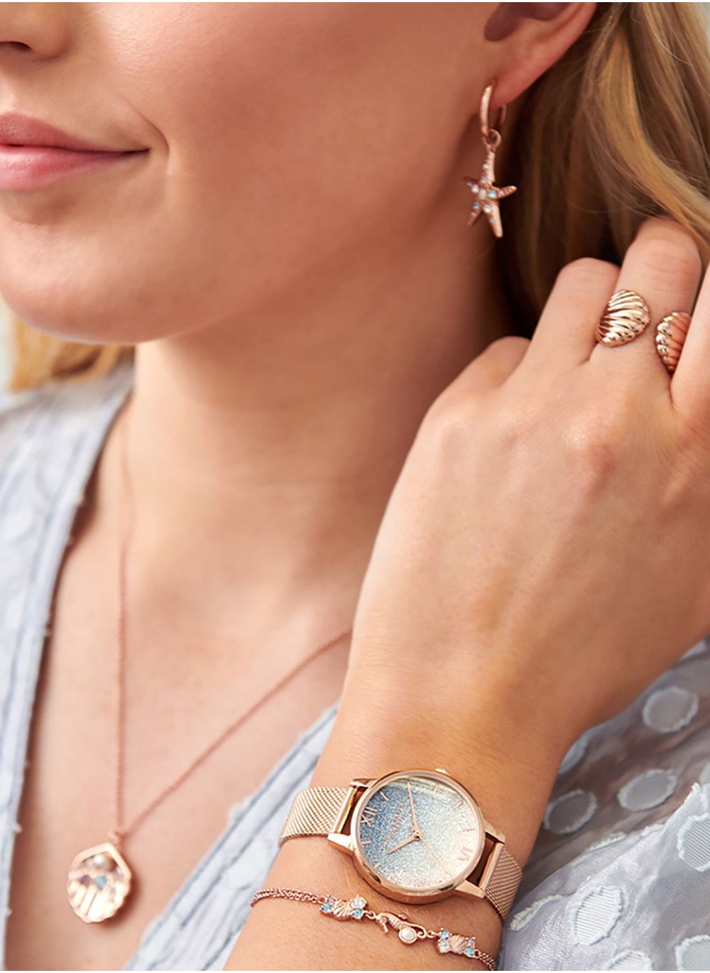 buy-olivia-burton-starfish-sparkle-huggies-drop-earrings_d9v