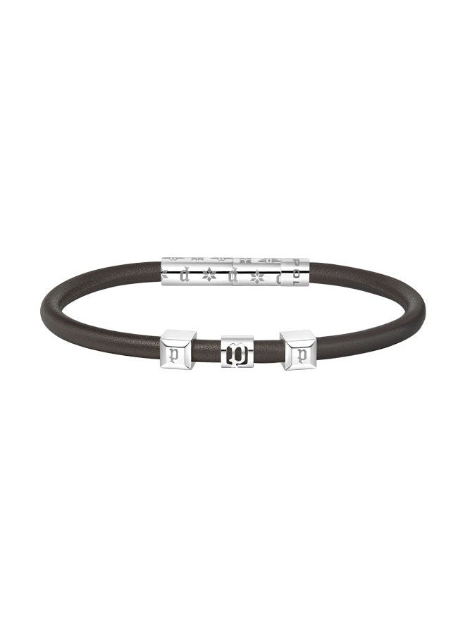 buy-police-flake-black-leather-with-stainless-steel-logo-gents-braceletpeagb0033902_r3z