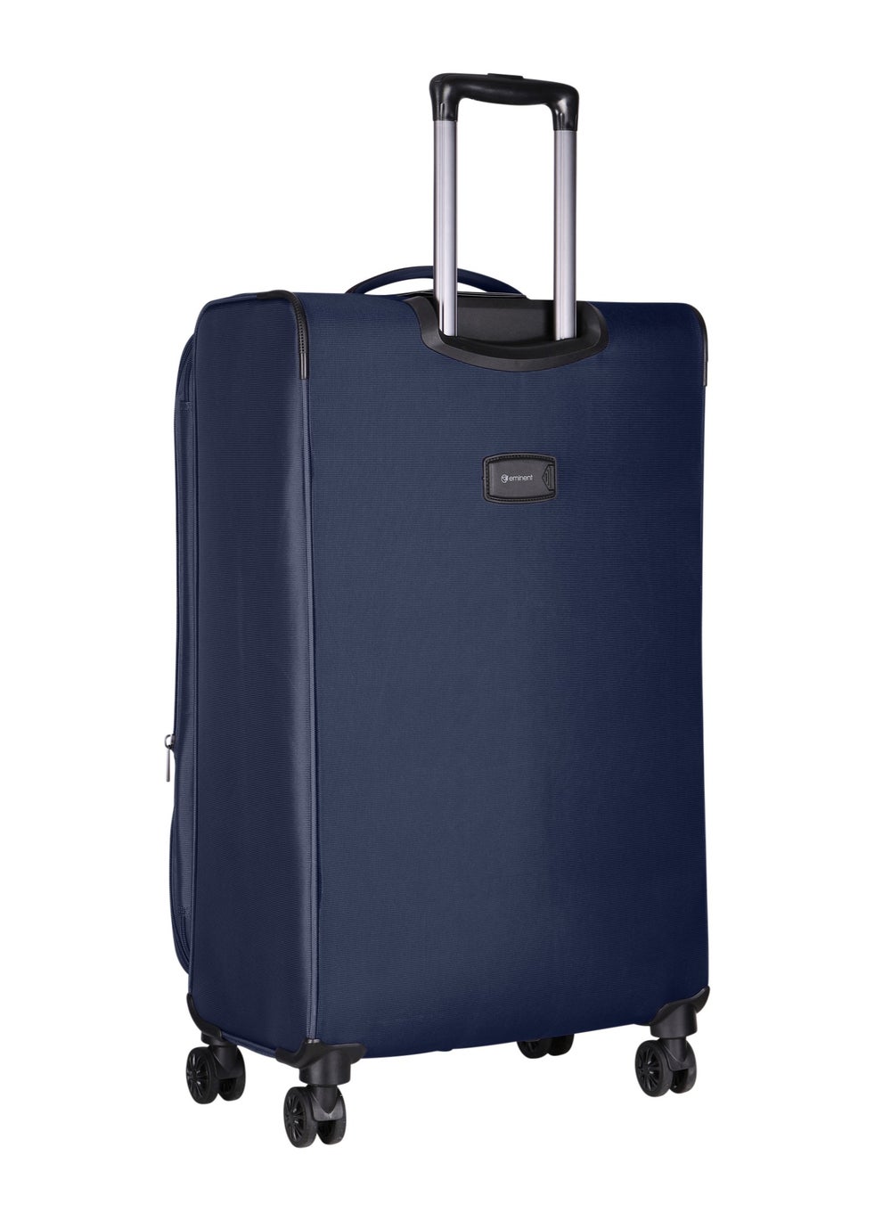 buy-eminent-expandable-luggage-trolley-bag-soft-suitcase-for-unisex-travel-polyester-shell-lightweight-with-tsa-lock-double-spinner-wheels-e765sz-medium-checked-24-inch-navy-blue_akn