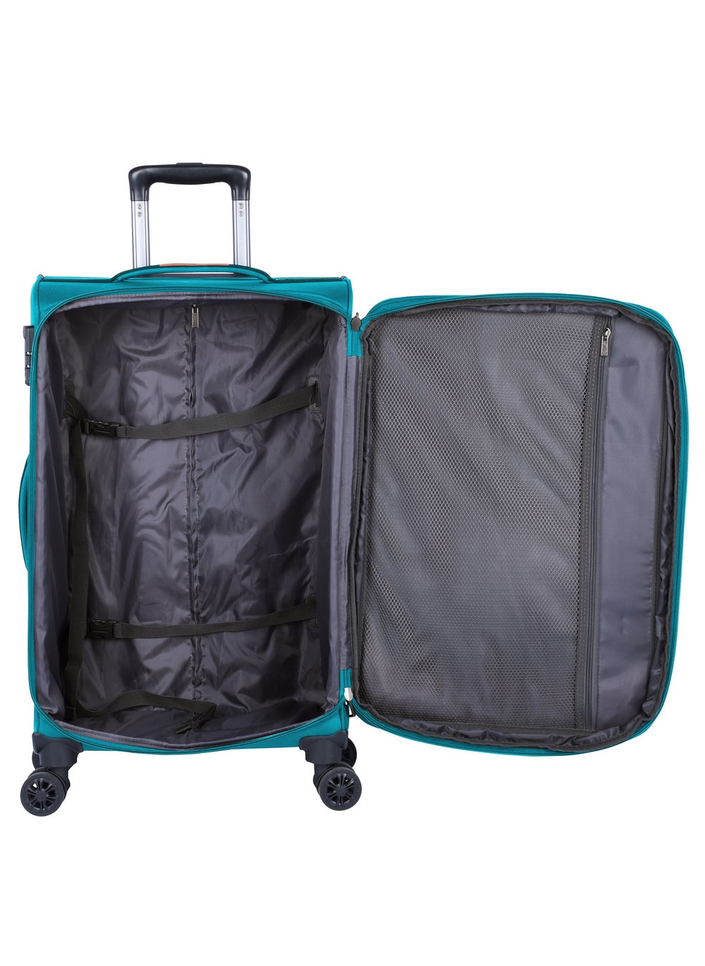 buy-eminent-expandable-luggage-trolley-bag-soft-suitcase-for-unisex-travel-polyester-shell-lightweight-with-tsa-lock-double-spinner-wheels-e765sz-carry-on-20-inch-green_g7y