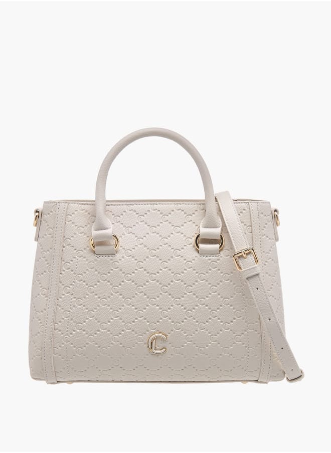 buy-le-confort-women-monogram-embossed-tote-bag-with-detachable-strap-and-zip-closure_us2