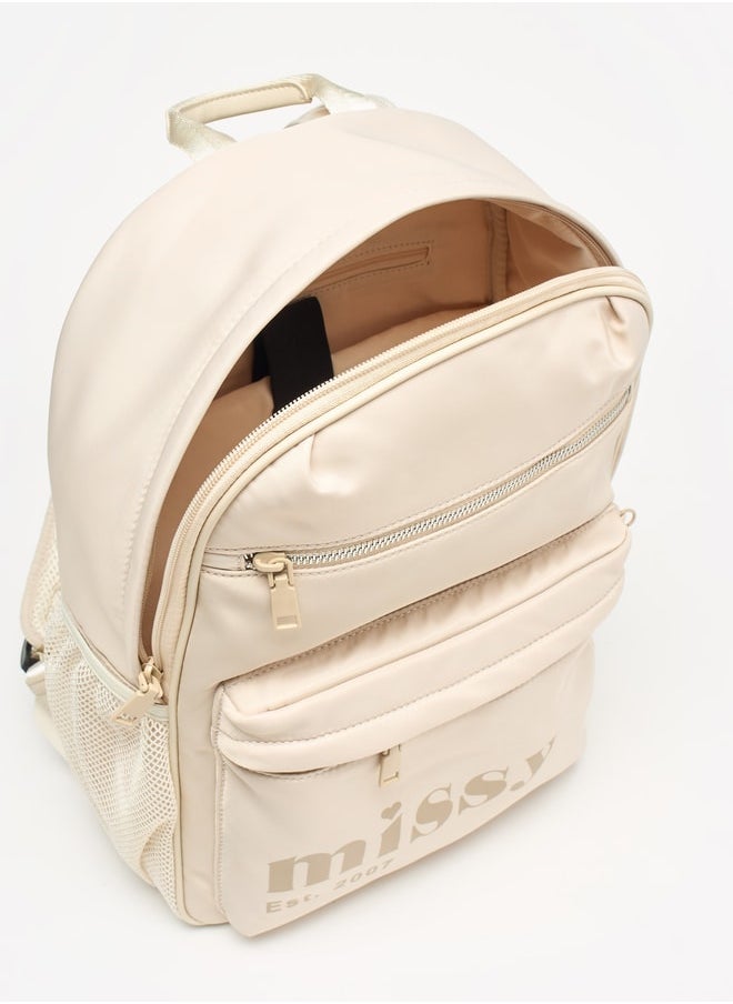 buy-missy-women-missy-logo-print-backpack-with-adjustable-straps-and-pencil-pouch-30x12x40-cm_1pl