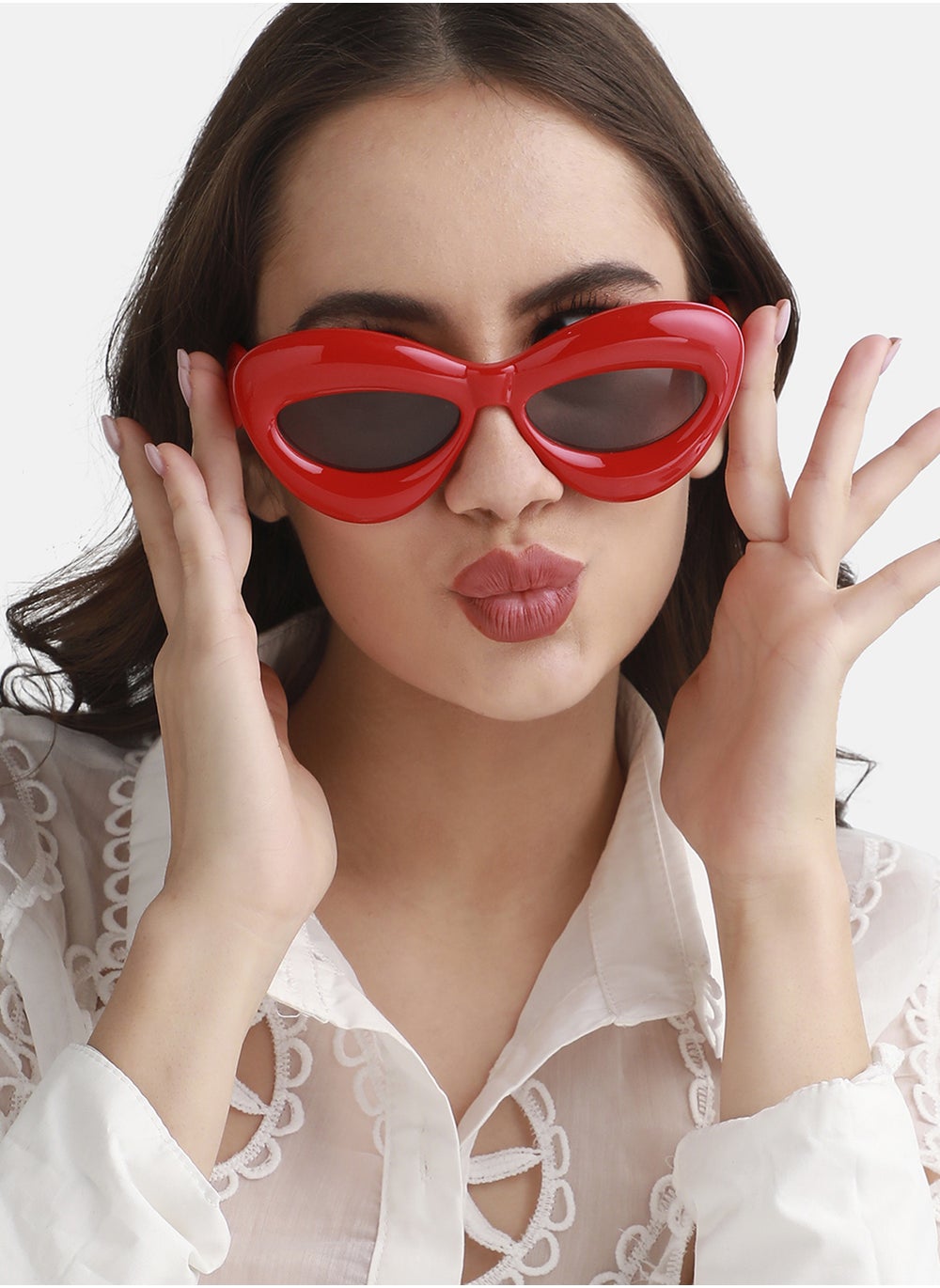 buy-haute-sauce-solid-cateye-sunglasses-red_plx