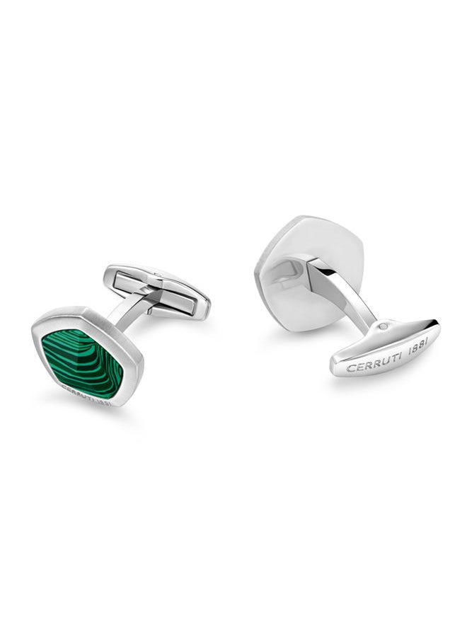buy-cerruti-1881-polygone-malachite-green-and-silver-cufflinks-for-men_zn0