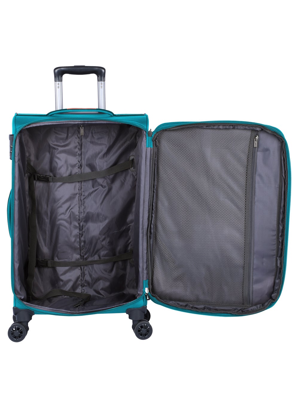 buy-eminent-expandable-luggage-trolley-bag-soft-suitcase-for-unisex-travel-polyester-shell-lightweight-with-tsa-lock-double-spinner-wheels-e765sz-medium-checked-24-inch-green_19b