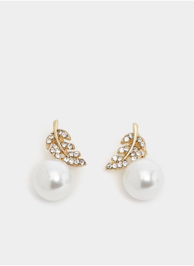 buy-styli-leaf-faux-pearl-drop-earrings_sqx