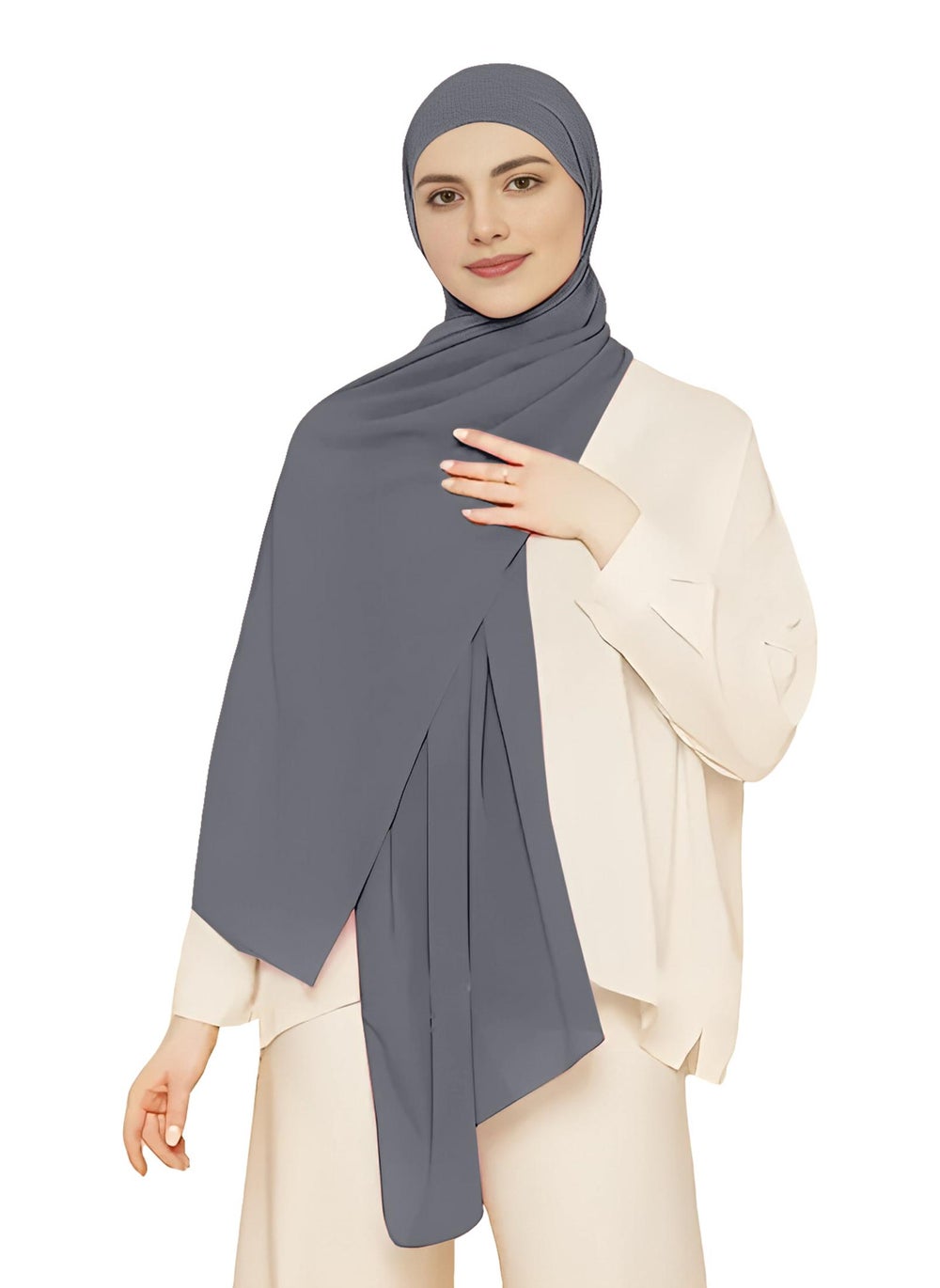 buy-nukhbaa-instant-hijab-wrap-pullover-head-scarf-with-tube-undercap-granite-gray-color-hijab-hc10_xd3