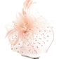 Ddaniela Monalisa Peach Fascinator - Elegant Tea Party Headwear