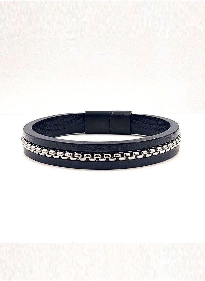 buy-chrysostomos-handmade-black-leather-bracelet-with-lava-stone-and-cross_rdr