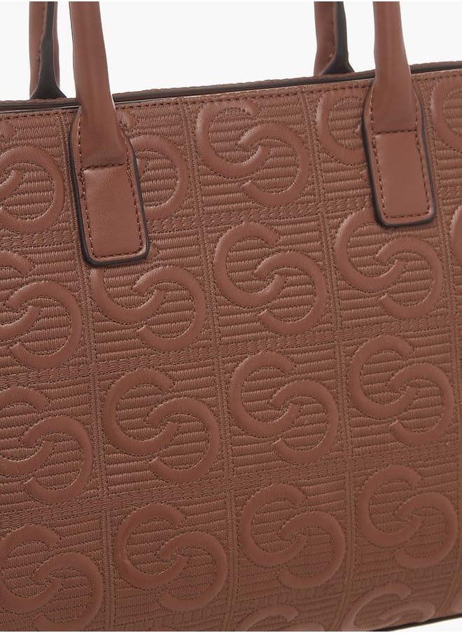 buy-celeste-womens-monogram-embossed-tote-bag-with-handles-and-zip-closure_o0m